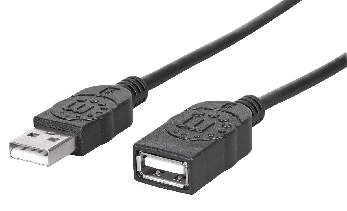 308519 Cable USB-A V2.0 Ext. 0.9M Negro - 308519 Cable USB-A V2.0 Ext. 0.9M Negro -